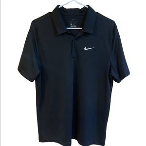 Nike Dryfit Golf Polo Black Size LG RN 56323/905942-010